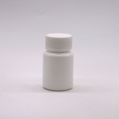 30 ml HDPE Φορητή λευκή πλαστική σκόνη Φαρμακευτικά χάπια Φιαλάκια δισκία Περιέκτη με κάλυμμα ασφαλείας παιδιών