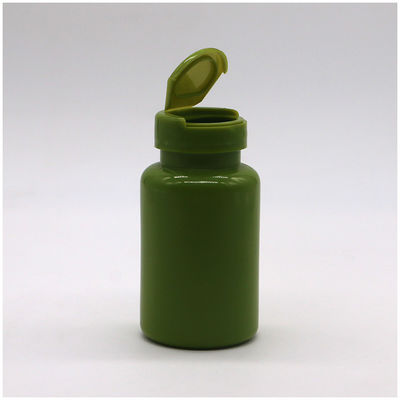 πλαστικό μπουκάλι HDPE 150ml 5oz πλατύ στόματος κενές κάψουλες δοχεία με Flip Cap