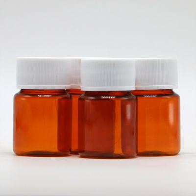 Φαρμακευτικό μπουκάλι πλαστικού PET 25 ml με κάλυμμα ασφαλείας παιδιών και εξατομικευμένες επιλογές χρώματος