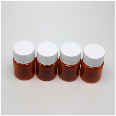 Φαρμακευτικό μπουκάλι πλαστικού PET 25 ml με κάλυμμα ασφαλείας παιδιών και εξατομικευμένες επιλογές χρώματος