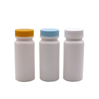 Υλικό κολάρου HDPE 120ml Λευκό πλαστικό μπουκάλι για χάπια Βιταμίνης Κάψουλα 120CC άδειο