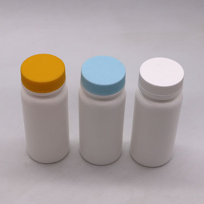 Υλικό κολάρου HDPE 120ml Λευκό πλαστικό μπουκάλι για χάπια Βιταμίνης Κάψουλα 120CC άδειο