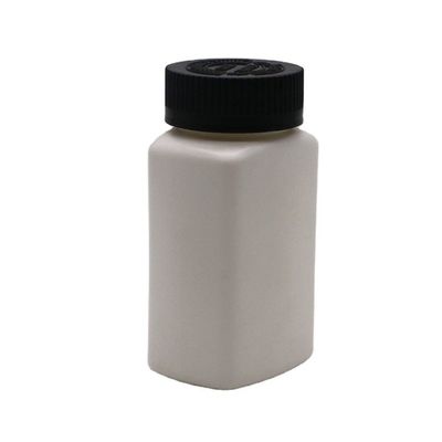 ΣΚΡΟΥ ΚΑΠ 120mL HDPE τετραγωνικό σχήμα προσαρμοσμένο χρώμα κενό φάρμακο μπουκάλι φάρμακα