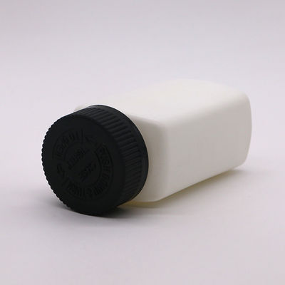 ΣΚΡΟΥ ΚΑΠ 120mL HDPE τετραγωνικό σχήμα προσαρμοσμένο χρώμα κενό φάρμακο μπουκάλι φάρμακα