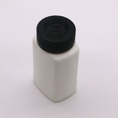 ΣΚΡΟΥ ΚΑΠ 120mL HDPE τετραγωνικό σχήμα προσαρμοσμένο χρώμα κενό φάρμακο μπουκάλι φάρμακα