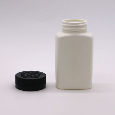 ΣΚΡΟΥ ΚΑΠ 120mL HDPE τετραγωνικό σχήμα προσαρμοσμένο χρώμα κενό φάρμακο μπουκάλι φάρμακα