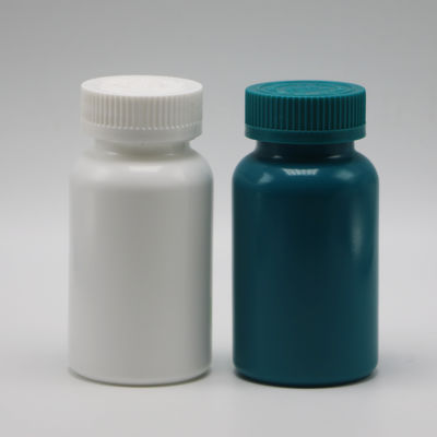 Προσαρμόσιμα χρώματα 150ml HDPE πλαστικό μπουκάλι κάψουλας χάπι με θερμική σφραγίδα και καπάκια