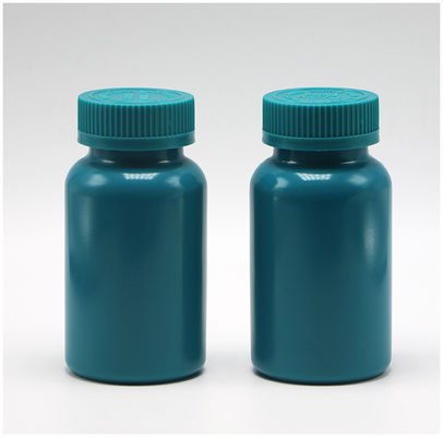 Προσαρμόσιμα χρώματα 150ml HDPE πλαστικό μπουκάλι κάψουλας χάπι με θερμική σφραγίδα και καπάκια