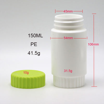 HDPE 175mL Στρογγυλό σχήμα PE πλαστικό μπουκάλι για φάρμακα Συμπληρώματα Αποθήκευσης υλικό HDPE