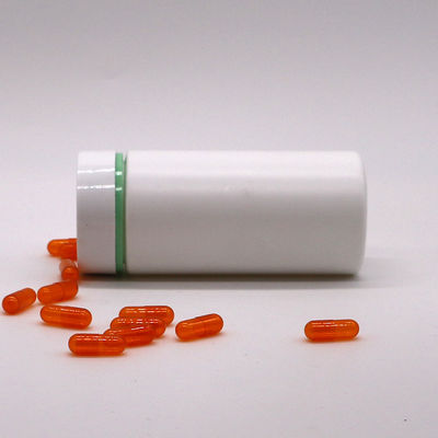 200 ml HDPE πλαστικό μπουκάλι για χάπια με ματ σώμα και προσαρμοσμένο χρώμα ανάγλυφο λογότυπο