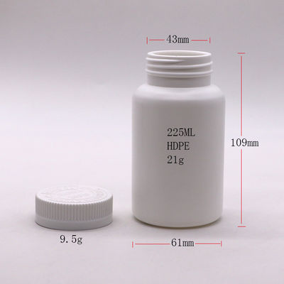 Φιαλίδιο HDPE με καπάκι με βίδες για την ασφαλή αποθήκευση των φαρμάκων και των καψουλών