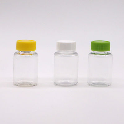 Διαφανές μπουκάλι πλαστικού PET 25 ml για την ασφαλή αποθήκευση των δισκίων φαρμάκων