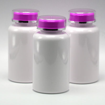 Προσαρμοσμένο 200 ml μπουκάλι πλαστικού PET για τα χάπια με καπάκι με βίδα για τα χάπια